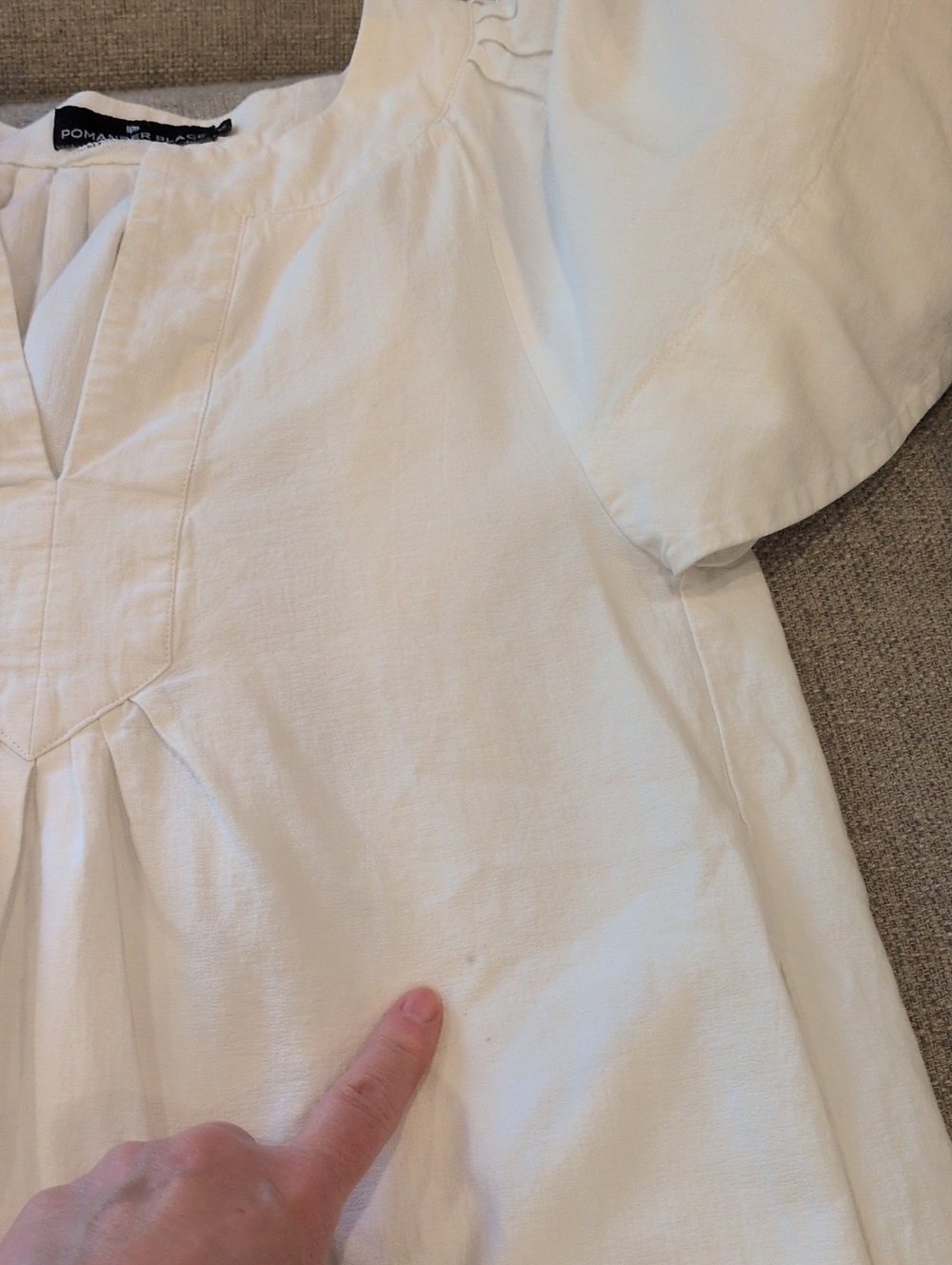 Pomander Place By Tuckernuck Finley White Flutter Sleeve Dress XS - Picture 12 of 14